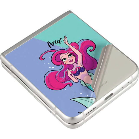 Disney Princess Ariel Art Galaxy Z Flip3 5G Skin