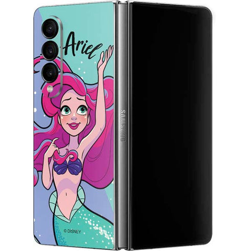 Disney Princess Ariel Art Galaxy Z Fold4 5G Skin