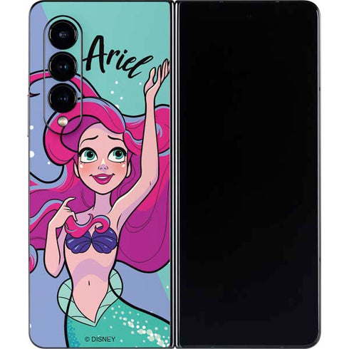 Disney Princess Ariel Art Galaxy Z Fold4 5G Skin