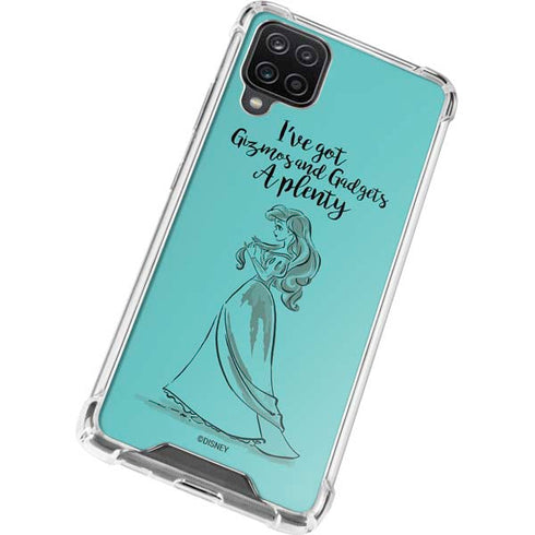 Disney Princess Ariel Gizmos and Gadgets Art Galaxy A12 Clear Case