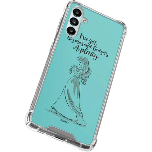Disney Princess Ariel Gizmos and Gadgets Art Galaxy A15 5G Clear Case