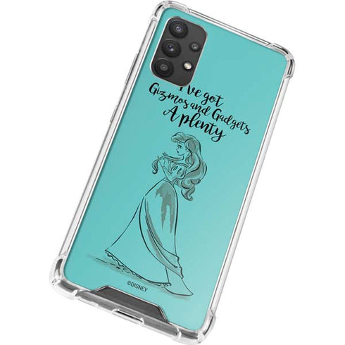 Disney Princess Ariel Gizmos and Gadgets Art Galaxy A32 5G Clear Case