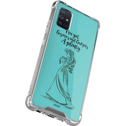 Disney Princess Ariel Gizmos and Gadgets Art Galaxy A51 5G Clear Case