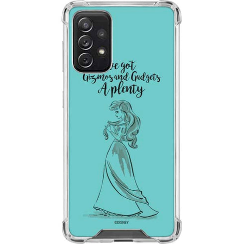 Disney Princess Ariel Gizmos and Gadgets Art Galaxy A72 5G Clear Case