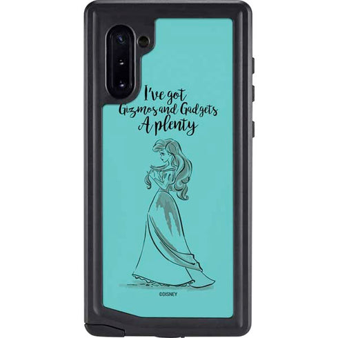 Disney Princess Ariel Gizmos and Gadgets Art Galaxy Note 10 Waterproof Case