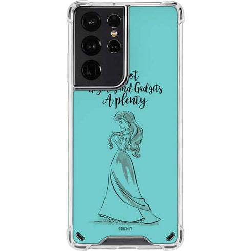 Disney Princess Ariel Gizmos and Gadgets Art Galaxy S21 Ultra 5G Clear Case