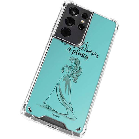 Disney Princess Ariel Gizmos and Gadgets Art Galaxy S21 Ultra 5G Clear Case