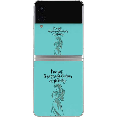 Disney Princess Ariel Gizmos and Gadgets Art Galaxy Z Flip3 5G Skin