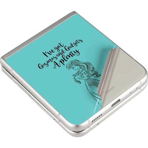 Disney Princess Ariel Gizmos and Gadgets Art Galaxy Z Flip3 5G Skin