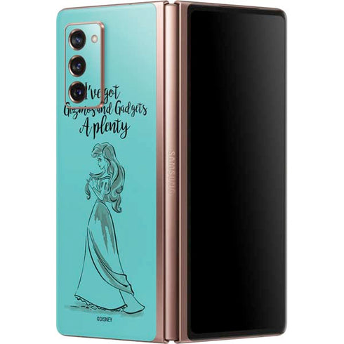 Disney Princess Ariel Gizmos and Gadgets Art Galaxy Z Fold2 5G Skin
