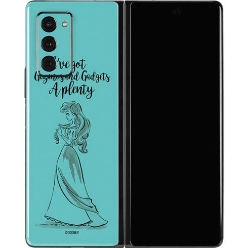 Disney Princess Ariel Gizmos and Gadgets Art Galaxy Z Fold2 5G Skin