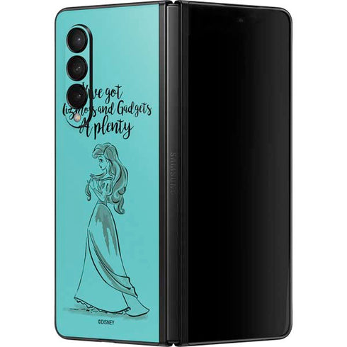 Disney Princess Ariel Gizmos and Gadgets Art Galaxy Z Fold3 5G Skin