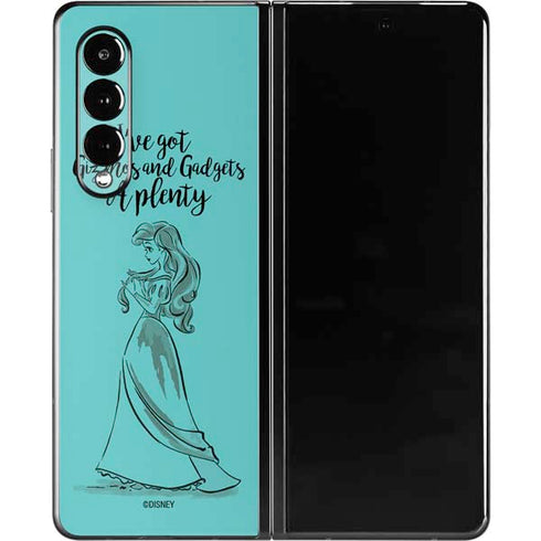 Disney Princess Ariel Gizmos and Gadgets Art Galaxy Z Fold3 5G Skin