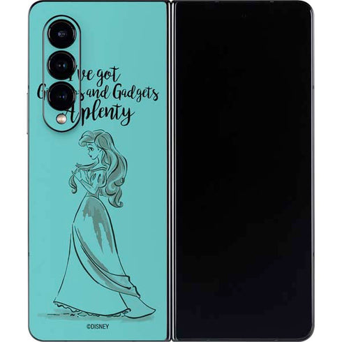 Disney Princess Ariel Gizmos and Gadgets Art Galaxy Z Fold4 5G Skin