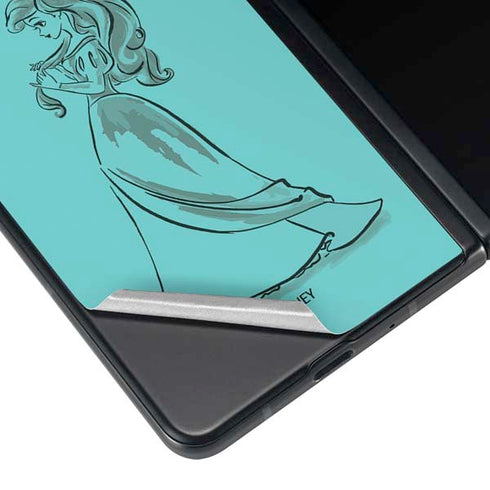Disney Princess Ariel Gizmos and Gadgets Art Galaxy Z Fold4 5G Skin