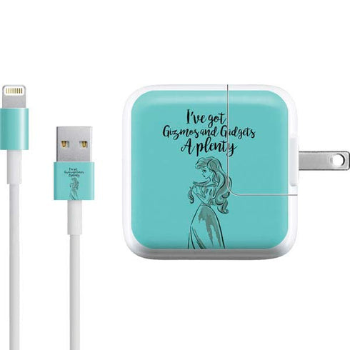 Disney Princess Ariel Gizmos and Gadgets Art iPad Charger (10W USB) Skin