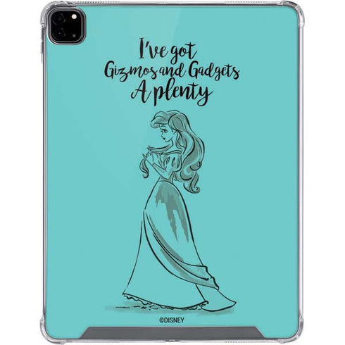 Disney Princess Ariel Gizmos and Gadgets Art iPad Pro 12.9in (2020) Clear Case