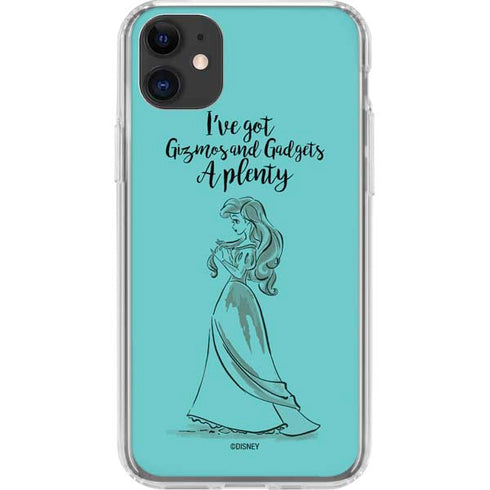 Disney Princess Ariel Gizmos and Gadgets Art iPhone 11 Clear Case