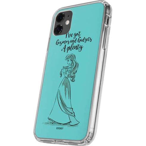 Disney Princess Ariel Gizmos and Gadgets Art iPhone 11 Clear Case