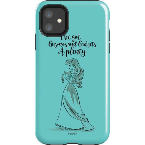 Disney Princess Ariel Gizmos and Gadgets Art iPhone 11 Impact Case