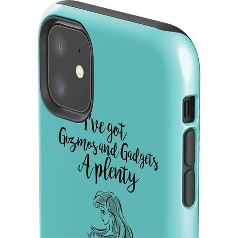 Disney Princess Ariel Gizmos and Gadgets Art iPhone 11 Impact Case
