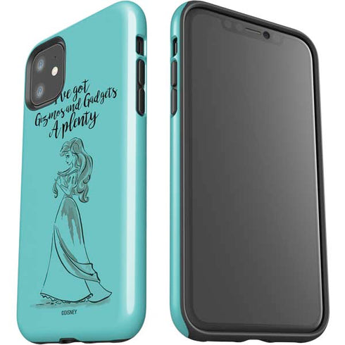 Disney Princess Ariel Gizmos and Gadgets Art iPhone 11 Impact Case