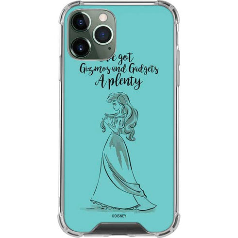 Disney Princess Ariel Gizmos and Gadgets Art iPhone 11 Pro Max Clear Case