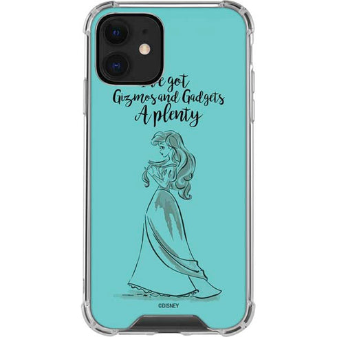 Disney Princess Ariel Gizmos and Gadgets Art iPhone 12 Clear Case