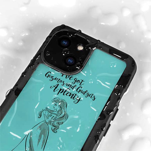 Disney Princess Ariel Gizmos and Gadgets Art iPhone 13 Mini Waterproof Case