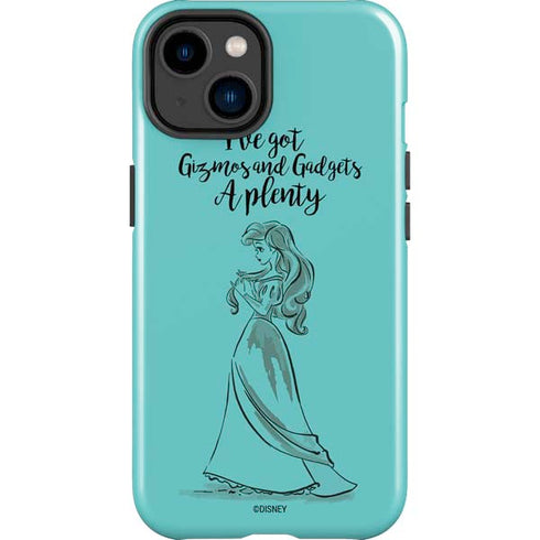 Disney Princess Ariel Gizmos and Gadgets Art iPhone 14 Plus Impact Case