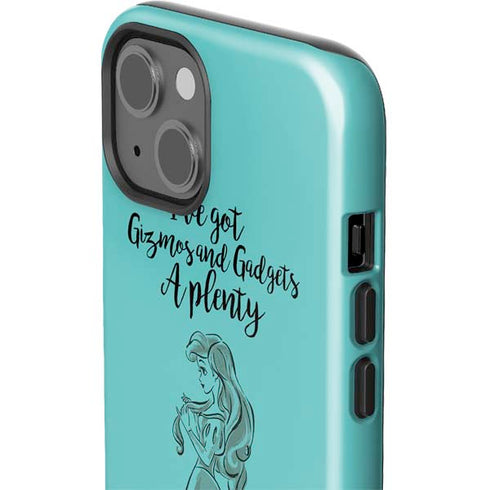Disney Princess Ariel Gizmos and Gadgets Art iPhone 15 Plus Impact Case