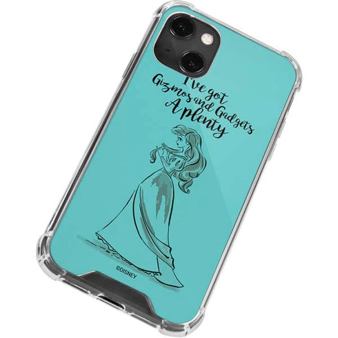 Disney Princess Ariel Gizmos and Gadgets Art iPhone 14 Plus Clear Case
