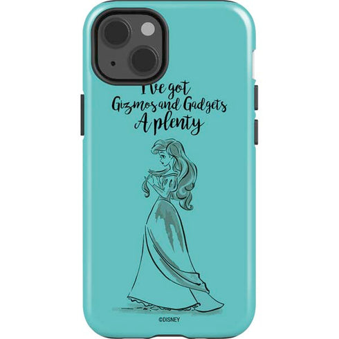 Disney Princess Ariel Gizmos and Gadgets Art iPhone 15 Impact Case