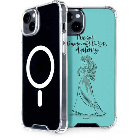 Disney Princess Ariel Gizmos and Gadgets Art iPhone 15 Plus MagSafe Case