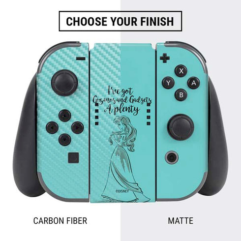 Disney Princess Ariel Gizmos and Gadgets Art Nintendo Switch Bundle Skin