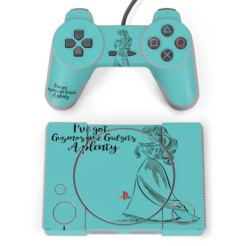 Disney Princess Ariel Gizmos and Gadgets Art PlayStation Classic Bundle Skin