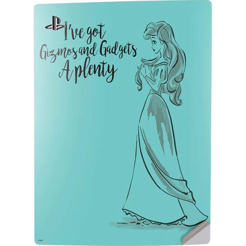 Disney Princess Ariel Gizmos and Gadgets Art PS5 Digital Edition Console Skin
