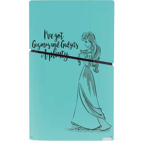 Disney Princess Ariel Gizmos and Gadgets Art PS5 Slim Digital Edition Bundle Skin