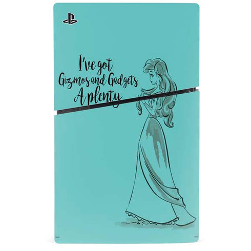 Disney Princess Ariel Gizmos and Gadgets Art PS5 Slim Digital Edition Console Skin