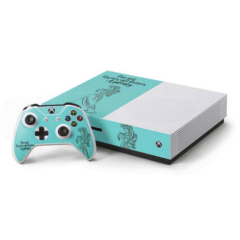 Disney Princess Ariel Gizmos and Gadgets Art Xbox One S Console and Controller Bundle Skin