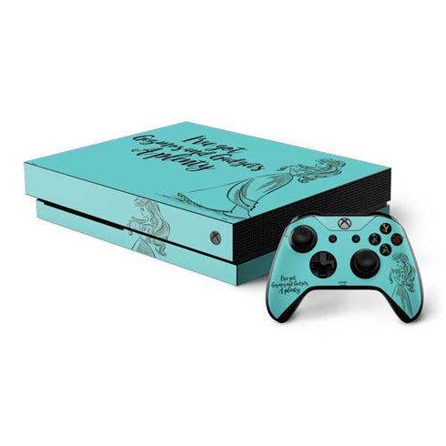 Disney Princess Ariel Gizmos and Gadgets Art Xbox One X Bundle Skin