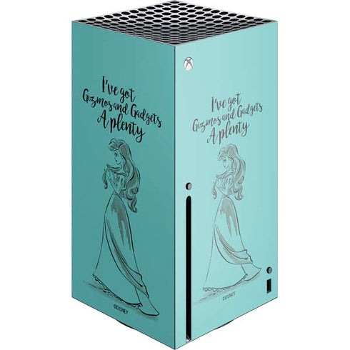 Disney Princess Ariel Gizmos and Gadgets Art Xbox Series X Console Skin