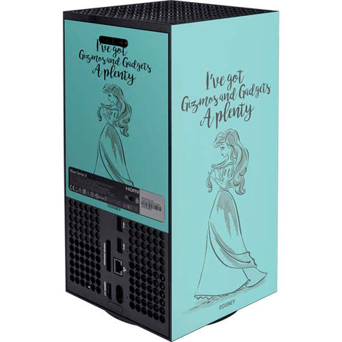 Disney Princess Ariel Gizmos and Gadgets Art Xbox Series X Console Skin