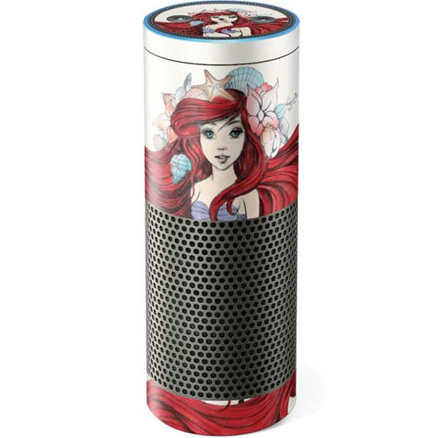 Disney The Little Mermaid Ariel Illustration Amazon Echo Skin