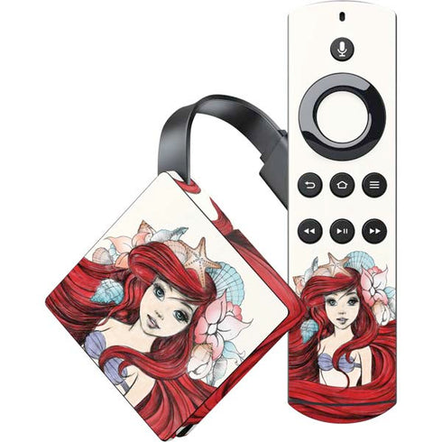 Disney The Little Mermaid Ariel Illustration Amazon Fire TV Skin