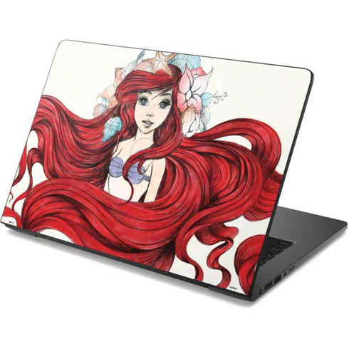 Disney The Little Mermaid Ariel Illustration Dell Chromebook Skin