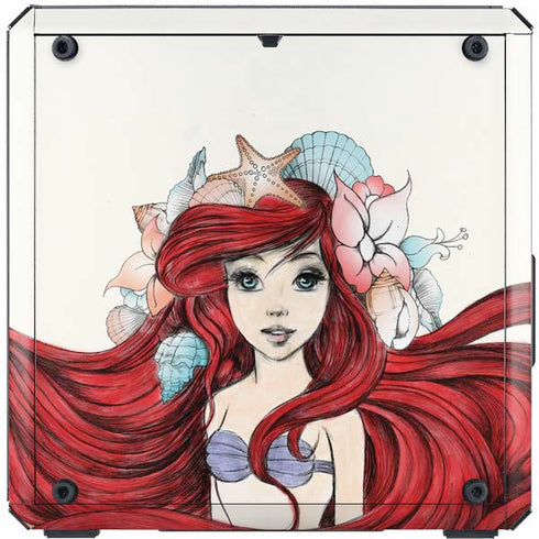 Disney The Little Mermaid Ariel Illustration Cooler Master MasterBox Q300L Mini Tower Skin