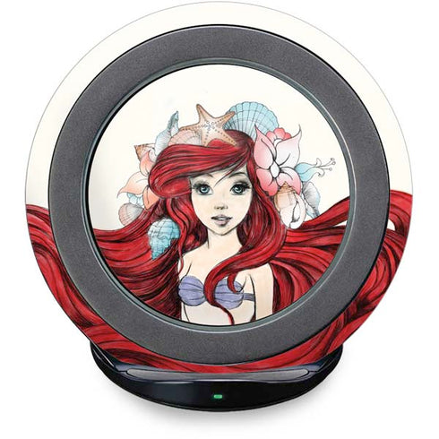 Disney The Little Mermaid Ariel Illustration Fast Charge Wireless Charging Stand Skin