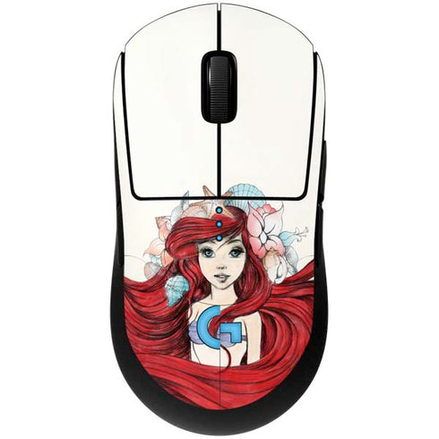 Disney The Little Mermaid Ariel Illustration G Pro Wireless Gaming Mouse Skin