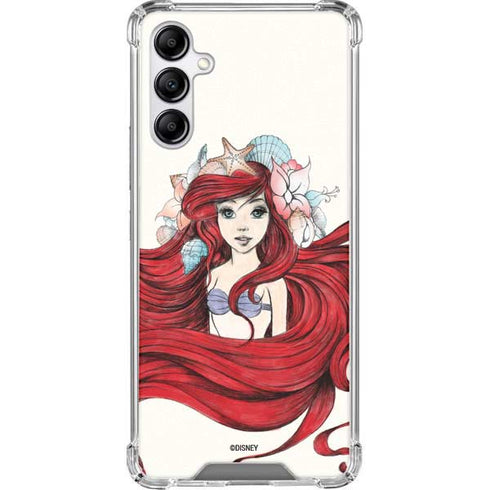 Disney The Little Mermaid Ariel Illustration Galaxy A14 5G Clear Case